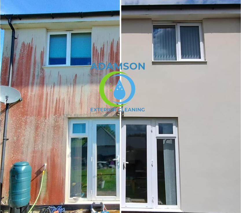 Red streaks Softwashed away in Launceston