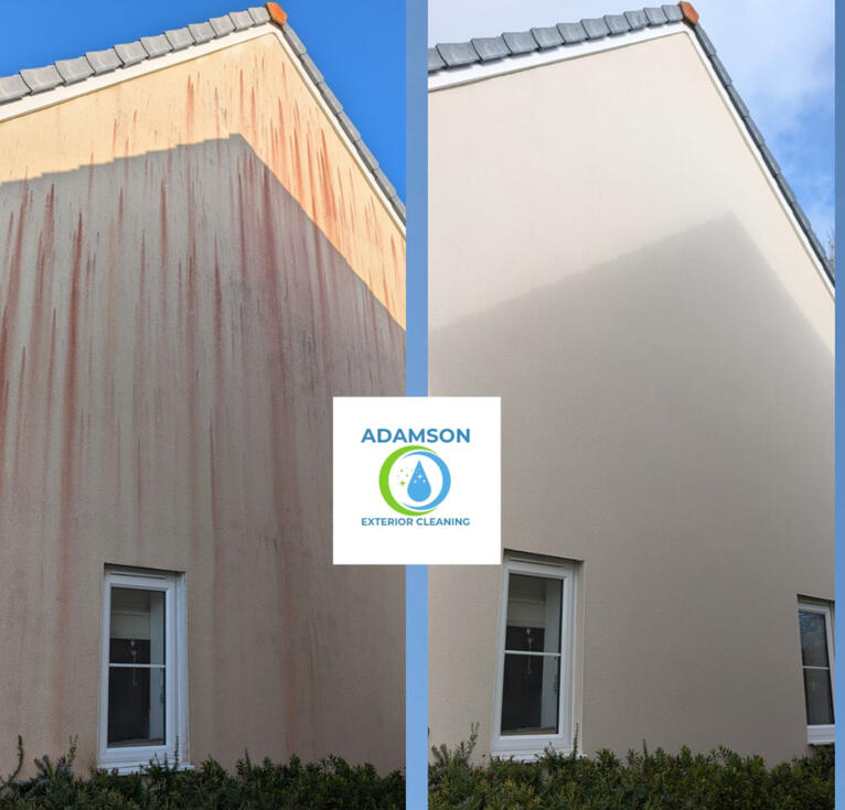 Newbuild K-rend Softwashed in Truro