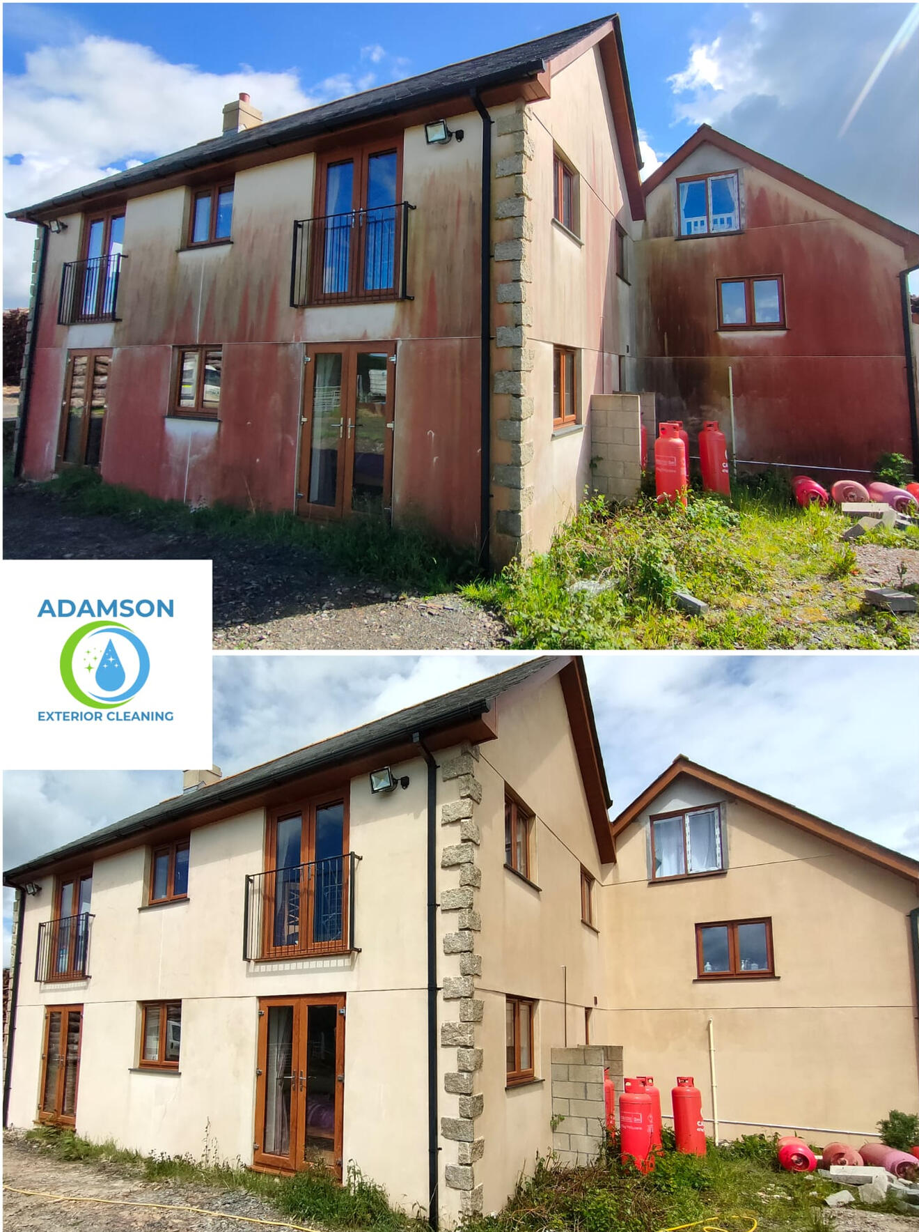 Render Softwashing Service in Launceston Amazing Softwash transformation in Launceston